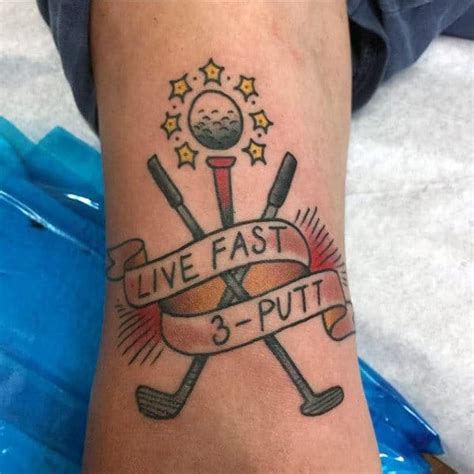 funny golf tattoos|golf club tattoos for guys.